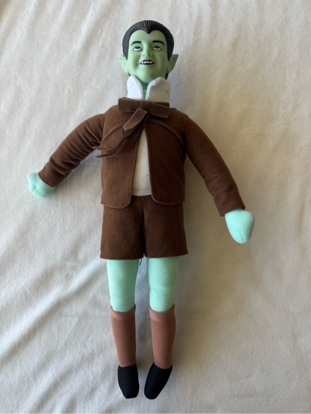 Vintage The Munsters EDDIE MUNSTER toy works 14in plush doll figure